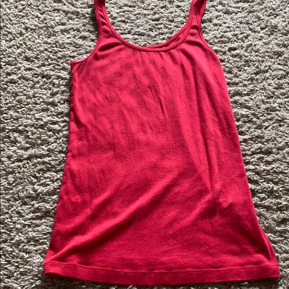 Red tank top